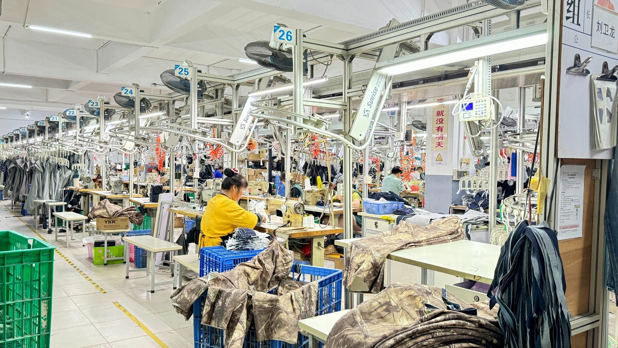 Guangdong Shunde Leka Clothing Design Co., Ltd factory production line