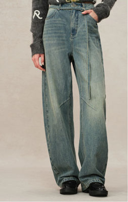 High-waisted, curved blade-style cut with unique side seam and knee tapering
