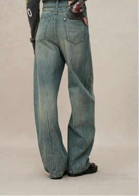 High-waisted, curved blade-style cut with unique side seam and knee tapering