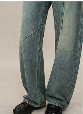 High-waisted, curved blade-style cut with unique side seam and knee tapering