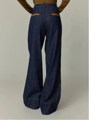Oversized, high-waisted wide-leg fit for a relaxed silhouette
