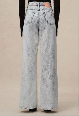 Loose-fit wide-leg design with a mid-high waist