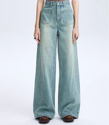 Loose-fit wide-leg design with mid-high waist