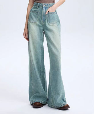 Loose-fit wide-leg design with mid-high waist