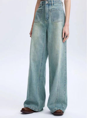 Loose-fit wide-leg design with mid-high waist