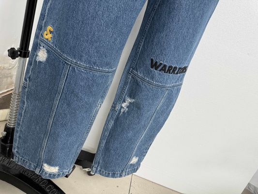Original High Precision Embroidery Denim Bottom For A Unique Standout Design