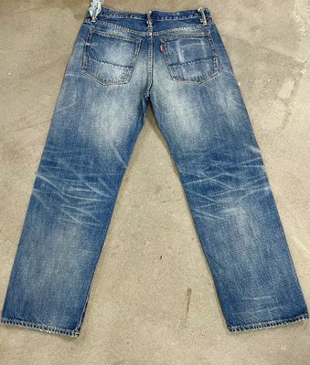 Light Wash Finish Denim Bottom With Subtle Fading And Whiskering For A Classic Look