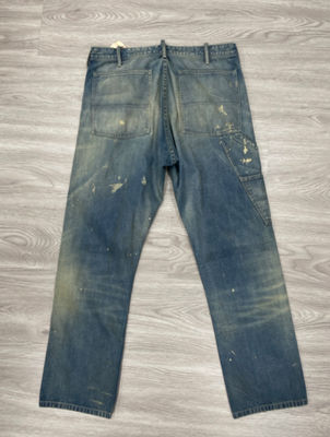 Bold Paint Splatter Design Straight Leg Jeans For An Artistic And Edgy Aesthetic