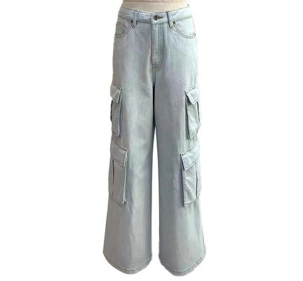 Wide Leg Fit High Waisted Stretch Jeans For A Flattering Silhouette