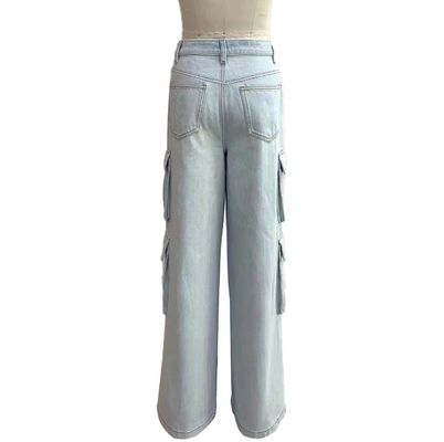 Wide Leg Fit High Waisted Stretch Jeans For A Flattering Silhouette