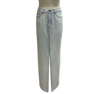 High Waisted Denim Bottom For A Flattering Elongated Silhouette