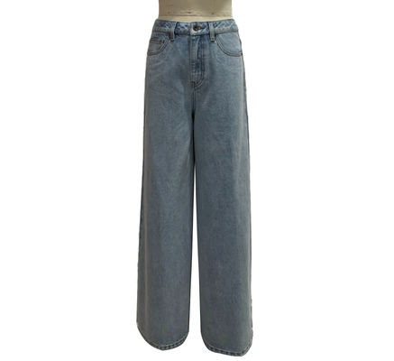 High Waisted Denim Jeans Enhances The Waistline For A Flattering Silhouette