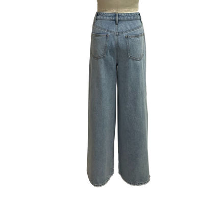 High Waisted Denim Jeans Enhances The Waistline For A Flattering Silhouette