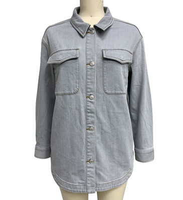 Oversized Fit Denim Shirt For A Relaxed And Effortless Style