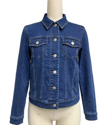 Tailored Fit Denim Shirt Jeans Shirt For Women With Flattering Silhouette