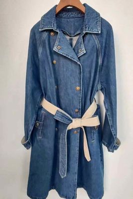 Soft Delicate Fabric Denim Dress Jeans Dress For A Comfortable Feel