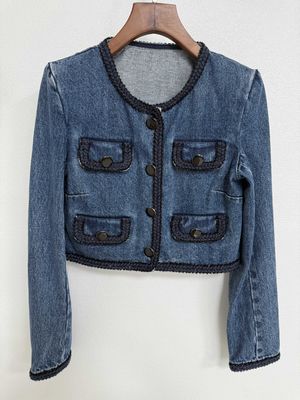 Washed Denim Blazer Outfit Jeans Blazer With A Textured High End Look
