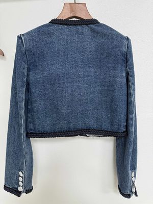 Washed Denim Blazer Outfit Jeans Blazer With A Textured High End Look
