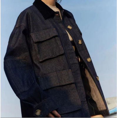 Oversized boyfriend-style fit for a relaxed, comfortable look