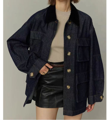 Oversized boyfriend-style fit for a relaxed, comfortable look