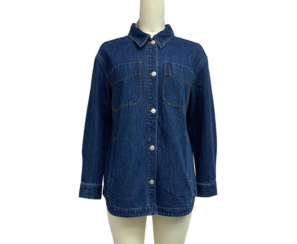 Oversized Jean Shirt Denim Overshirt For A Relaxed And Comfortable Style
